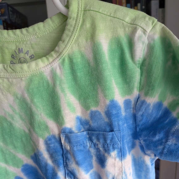 Primary Kids Tie-Dye Pocket T-Shirt Dress - Size 6-7 (Excellent Condition!) - Picture 3 of 8